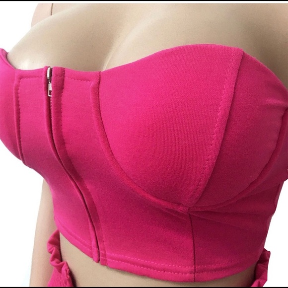 Casual zipper tube/high waisted two piece set - Picture 6 of 6